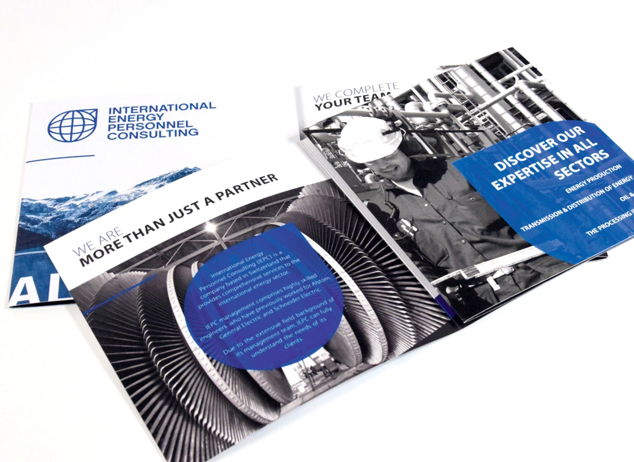 Brochure pour International International Energy Personnel Consulting (IEPC) réalisée par Ivimédia